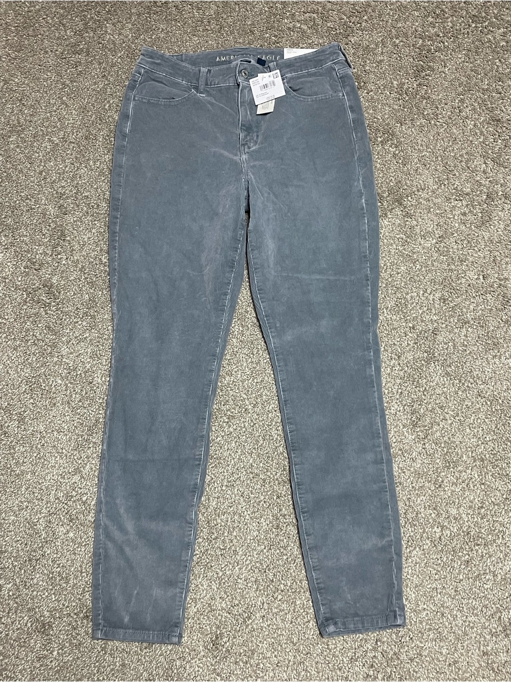 NWT American Eagle High Rise Stretch Corduroy Jeggings Women’s 10